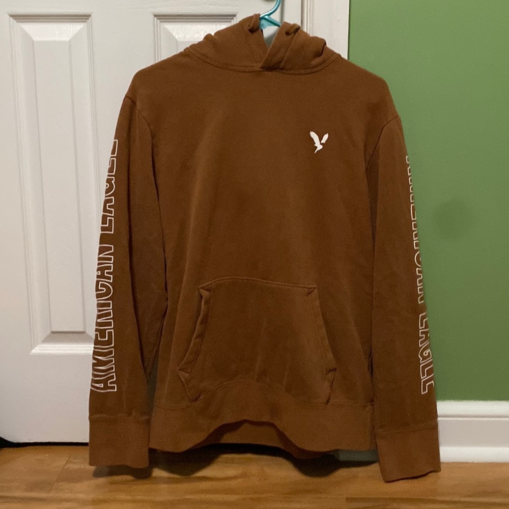 American Eagle Brown Hooded Sweatshirt